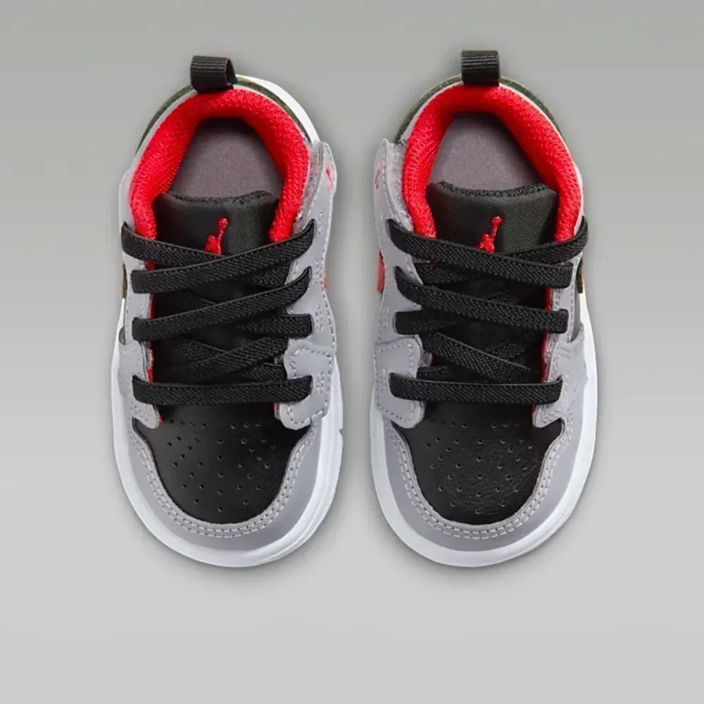 Jordan 1 Low Alt Baby/Toddler Shoes Black/Cement Grey/White/Fire Red Size 8C